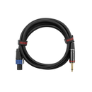 Gator GCWH-SPK-06-1TL Headliner Series 1/4" TS to Twist Lock Connector Speaker Cable - 6ft