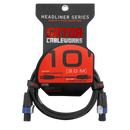 Gator GCWH-SPK-10-2TL Headliner Series Twist Lock Connector Speaker Cable - 10ft