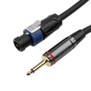 Gator GCWH-SPK-25-1TL Headliner Series 1/4" TS to Twist Lock Connector Speaker Cable - 25ft