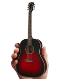 Axe Heaven GG-633 Slash Gibson J-45 Acoustic 1:4 Scale Mini Guitar Model (Vermillion Burst)