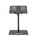 Gravity GR-GLTST02B Support universel pour ordinateur portable avec broches de maintien réglables et base en acier (noir)