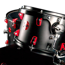 DDrum HYBRID 5 PLAYER 5-piece Acoustic/Electric Drum Set (Black With Red Hardware)