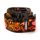 Dunlop JH23 Jimi Hendrix Guitar Strap (Blacklight Monterey Orange Strap)