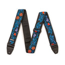 Dunlop JH24 Jimi Hendrix Guitar Strap (Blacklight Monterey Blue Strap)