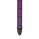 Dunlop JH28 Jimi Hendrix Guitar Strap (Blacklight Love Drops Pink Strap)