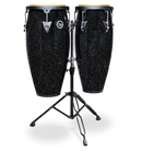 Latin Percussion LPA646-BM Aspire Santana Conga Set (Black Magic) - 10" & 11"