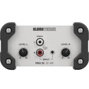 Klark Teknik DI-10P Boîtier de direct passif stéréo avec sortie mono sommée (BOÎTE OUVERTE)