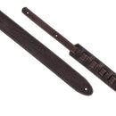Profile EBL-6000 Leather Strap with Hot Press Design (Brown) - 2.25"