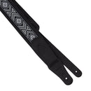 Profile GL-6200 Leather Strap with Burgundy Suede and Black Leather Arrow Pattern (Black) - 2.5"