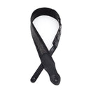 Profile HIL-4000 Leather Padded Strap with Celtic Knot Pattern (Gloss Black) - 2.5"