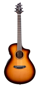 Breedlove SLCN44CERCAM Organic Solo Pro CE Concert Acoustic-Electric Guitar (Edge Burst)