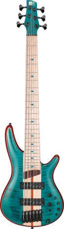 Ibanez SR1426BCGL SR Premium Basse électrique 6 cordes (vert caraïbe faible brillant)