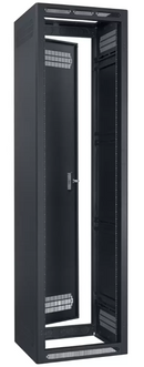 Lowell LSER-4427 Seismic Rated Enclosed AV Rack with Rear Door - 44U x 27"D