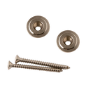 Bouton de sangle PRS et vis, lot de 2 (nickel)