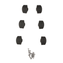 Boutons d'accordeur en plastique PRS S2 - Ensemble de 6 (Noir)