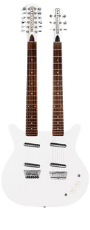 Danelectro DOUBLENECK 12 String Electric Guitar (White Pearl)