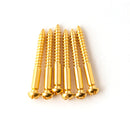 PRS Usiné Tremolo Bridge Knife Edge Screws-Set De 6 (Or)