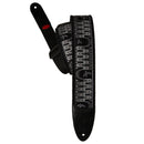 PRS Padded Guitar Strap With FLASH Custom Jacquard Birds Wavelength (Charcoal)