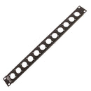 ProX T-1U12XLR 1U Rack Panel Punched For 12 XLR, Speaker Twist Connector Or Power Connection Compatible Connectors