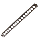 ProX T-1U16XLR 1U Rack Panel Punched for 16 XLR, Speaker Twist Connector Or Power Connection Compatible Connectors