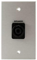 Covid W1124S-CA Neutrik 4 Pole Speakon Wall Plate (Clear Anodized)