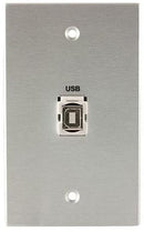 Covid W1127F-CA Keystone USB-2-BA Wall Plate (Clear Anodized)