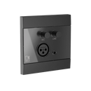 Audac WP205US/B ARES5A Wall panel Microphone And Line Input (Black) - 80 x 80 mm