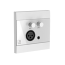 Audac WP210US/W Universal Wall Panel Microphone And Line Input (White) - 80 x 80mm