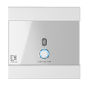Audac WP220US/W Universal Wall Panel Bluetooth Receiver Input (White) - 80 x 80mm