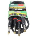 ProX XC-DP05 Unbalanced Dual 1/4" to Dual 1/4" High Performance Audio Cable - 5 Ft.