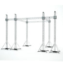 ProX XTP-GS202023SPW Flat Stage Roofing System with 7 Ft Speaker Wings and 6 Chain Hoists