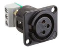 RDL AMS-XLF XLR JACK FEMME À 3 broches convient à toutes les montures AMS