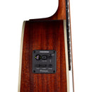 Luna ARTVINTAGE Guitare acoustique/électrique 12 cordes - Brownburst vintage vieilli