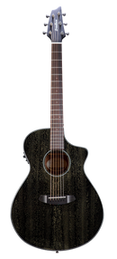 Breedlove RFCN52CEAMAM Rainforest S African Mahogany Concert Acoustic-Electric Guitar (Black Gold)