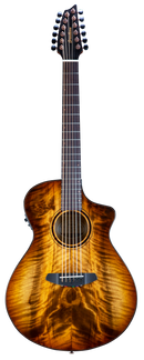Breedlove PSCN49XCEMYMY Pursuit Exotic S CE Myrtlewood 12-String Concert Acoustic-Electric Guitar (Amber Burst)