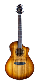 Breedlove PSCN49CEMYMY Pursuit Exotic S CE Concert Acoustic-Electric Guitar (Amber Burst)