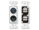 RDL D-XLR2 XLR 3 Pin Male and Female on Wall Plate