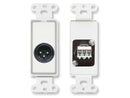 RDL D-XLR3M Male XLR 3 Pin Jack Wall Plate