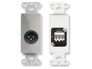 RDL DS-XLR3M XLR 3 Pin Male Jack Wall Plate