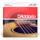 D'Addario EJ39 Phosphor Bronze 12-String Medium 12-52