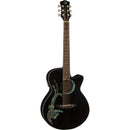 Luna FAU PHX BLK Fauna Phoenix Acoustic/Electric Guitar (Classic Black)