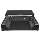 ProX XS-DNMC3000-LTBL Valise de vol pour contrôleur numérique avec étagère pour ordinateur portable Noir sur noir