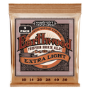 Ernie Ball 3550EB Extra Light Phosphor Bronze Acoustic Strings (3 Pack)