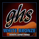 Ghs WB-TL White Bronze Acoustic Electric Guitar Strings - True Light