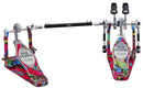 Tama Iron Cobra 50th Anniversary Limited Edition Power Glide Twin pédale (marbre psychédélique arc-en-ciel)
