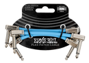 Ernie Ball 6459EB Flex Patch Cable (Blue, Pack of 3) - 3"