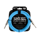 Câble d'instrument flexible Ernie Ball 6412EB droit/droit (bleu) - 10 pieds