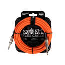 Ernie Ball 6421EB Flex Instrument Cable Straight/Straight (Orange) - 20ft