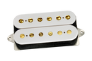 DiMarzio DP163 Bluesbucker Humbucker Pickup (White with Gold Poles)