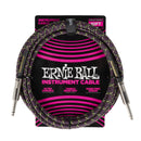 Ernie Ball 6427EB 1/4 to 1/4 Straight Braided Cable (Purple Python) - 10'